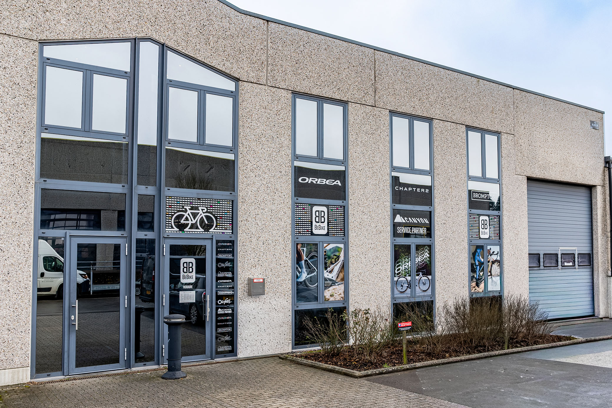 Façade du magasin Bebike à Windhof, Luxembourg